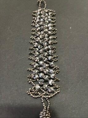 Hematite Beaded Bracelet - Women's Statement Jewelry